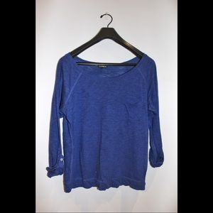 Express crew neck quarter sleeved Top